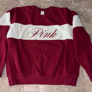 PINK Victoria's Secret Sweater in Red and White